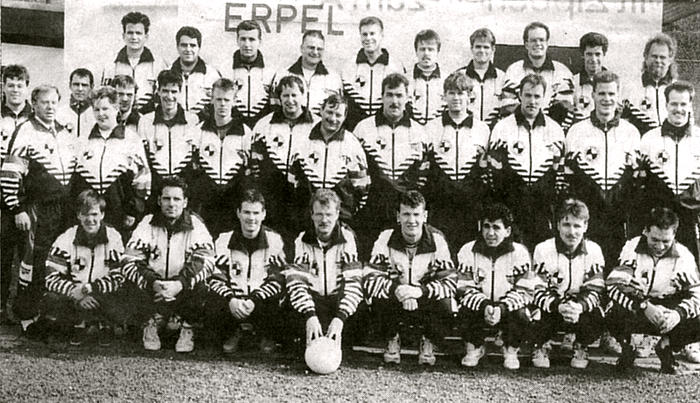 1. und 2. Mannschaft nach dem Aufstieg in die jeweils höhere Liga