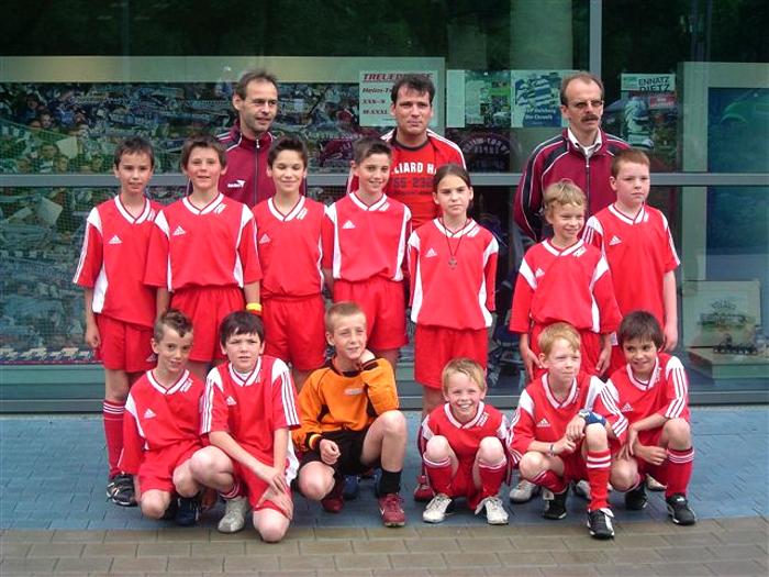 E2-Jugend – Mai 2006 vor dem Einlauf im Duisburger Stadion