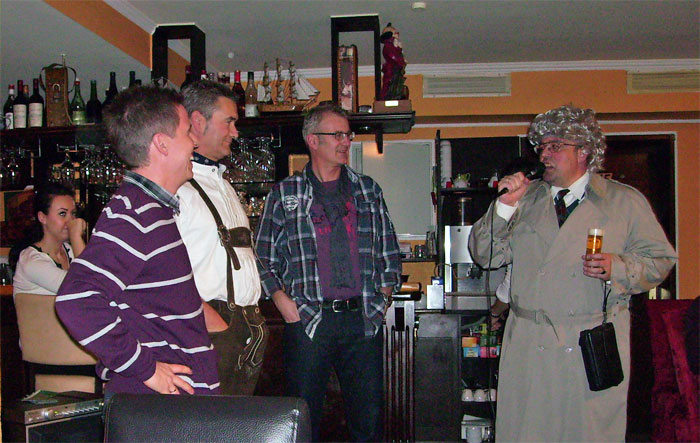 Horst Schlemmer besucht die Alte Herren in Erpel